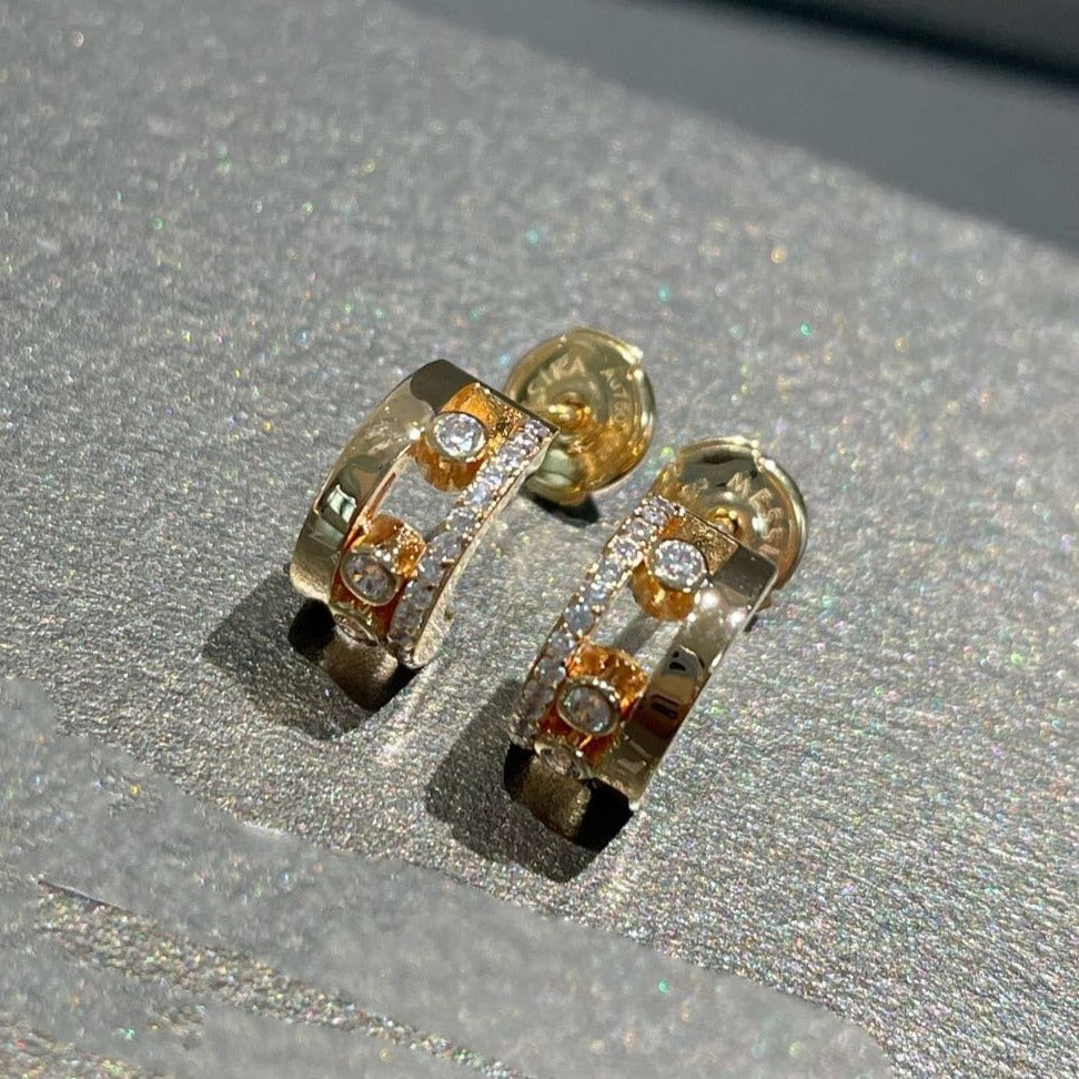 [Dawnora Jewelry]MOVE ROMANE EARRINGS DIAMOND