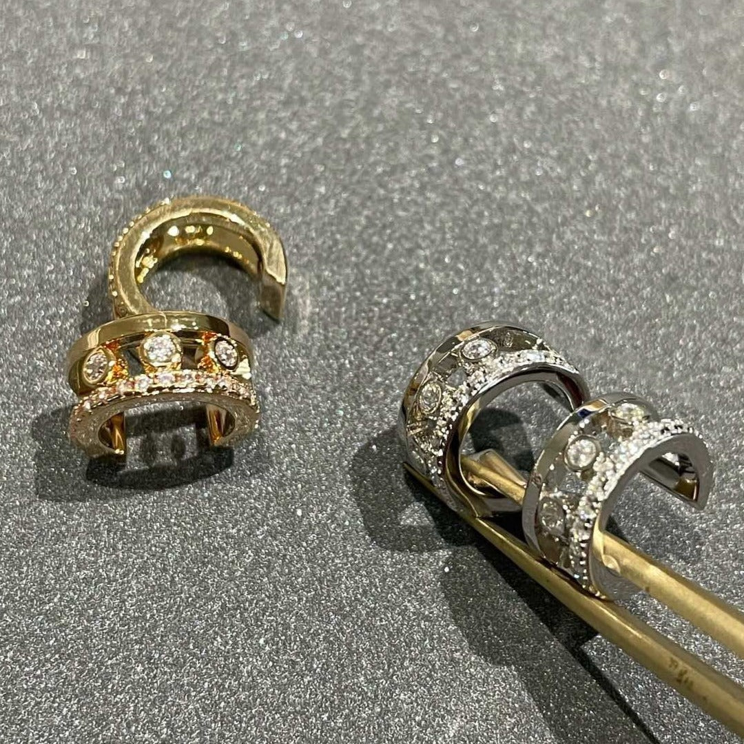 [Dawnora Jewelry]MOVE ROMANE EARRINGS DIAMOND