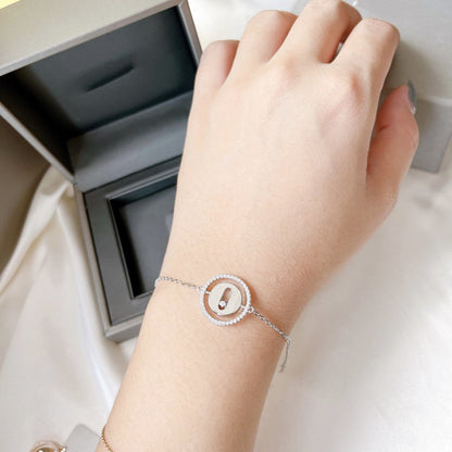 [Dawnora Jewelry]LUCKY MOVE PAVED DIAMOND BRACELET