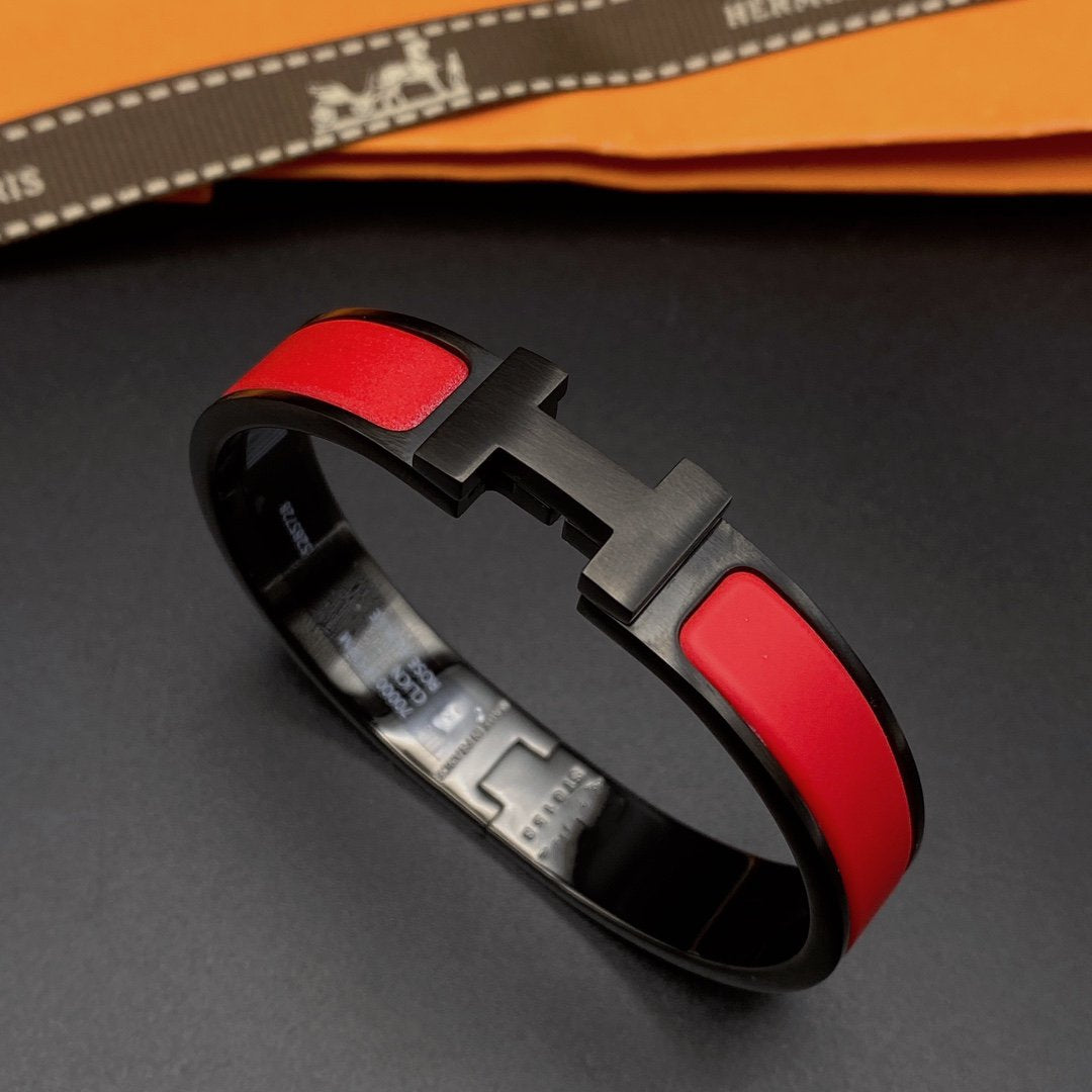[Dawnora Jewelry]CLIC HM SO BLACK RED BRACELET
