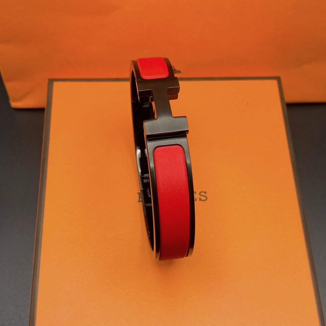 [Dawnora Jewelry]CLIC HM SO BLACK RED BRACELET