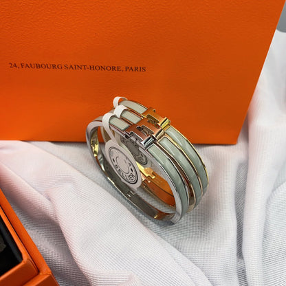 [Dawnora Jewelry]CLASSIC HM CLIC GREEN 8MM ENAMEL BRACELET