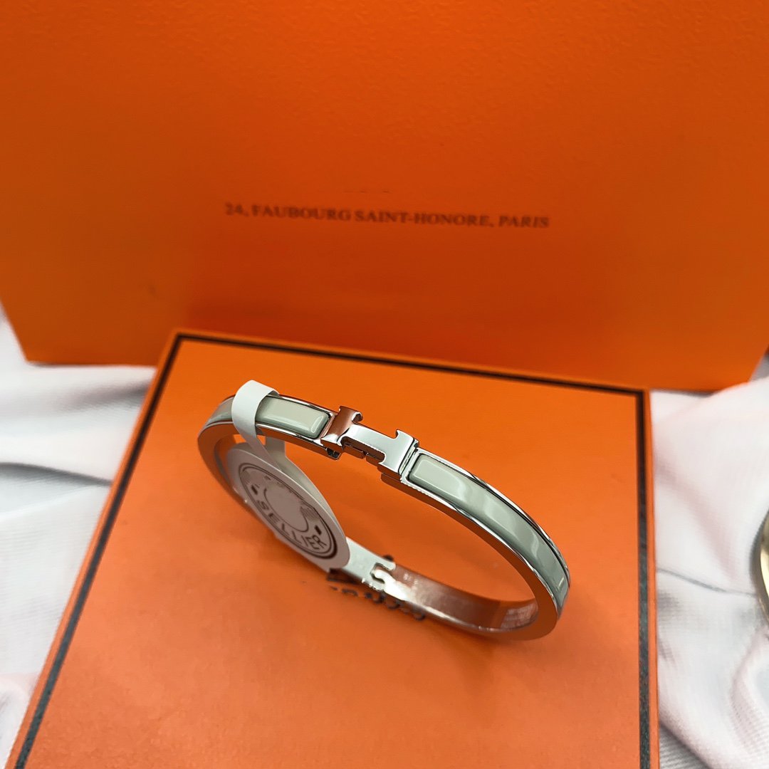 [Dawnora Jewelry]CLASSIC HM CLIC GREEN 8MM ENAMEL BRACELET