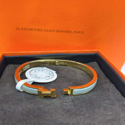 [Dawnora Jewelry]CLASSIC HM CLIC GREEN 8MM ENAMEL BRACELET