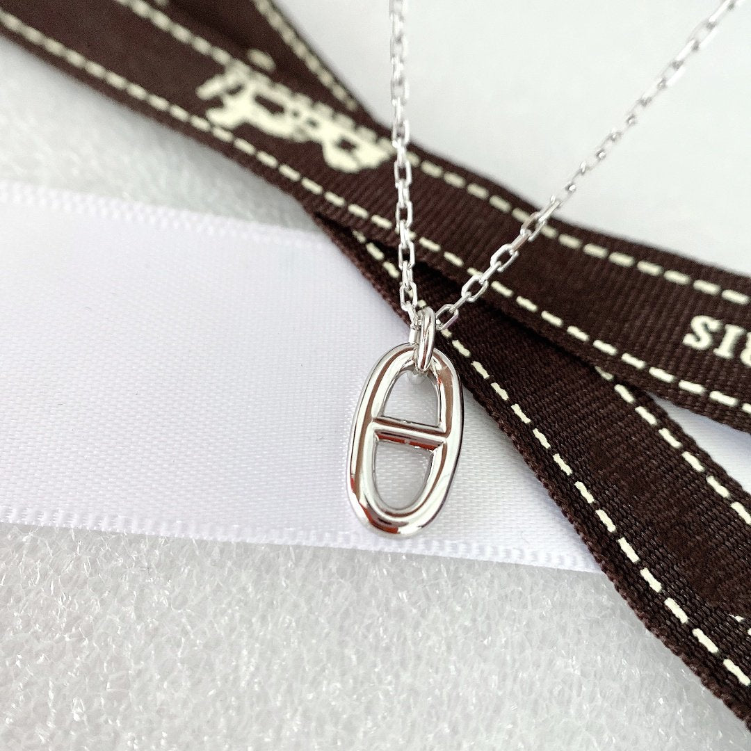 [Dawnora Jewelry]HM PIG NOSE NECKLACE