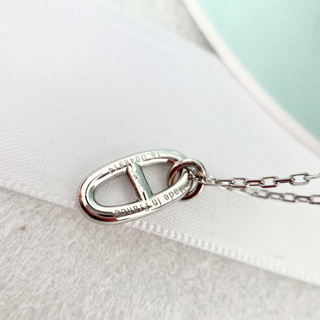 [Dawnora Jewelry]HM PIG NOSE NECKLACE