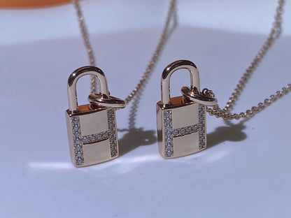 [Dawnora Jewelry]HM ADVANCED NICHE LOCK HEAD NECKLACE DIAMONDS