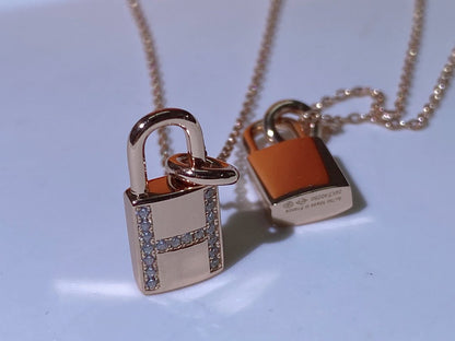 [Dawnora Jewelry]HM ADVANCED NICHE LOCK HEAD NECKLACE DIAMONDS