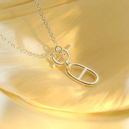 [Dawnora Jewelry]HM CHAINE D'ANCRE PENDANT NECKLACE STERLING SILVER