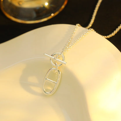 [Dawnora Jewelry]HM CHAINE D'ANCRE PENDANT NECKLACE STERLING SILVER