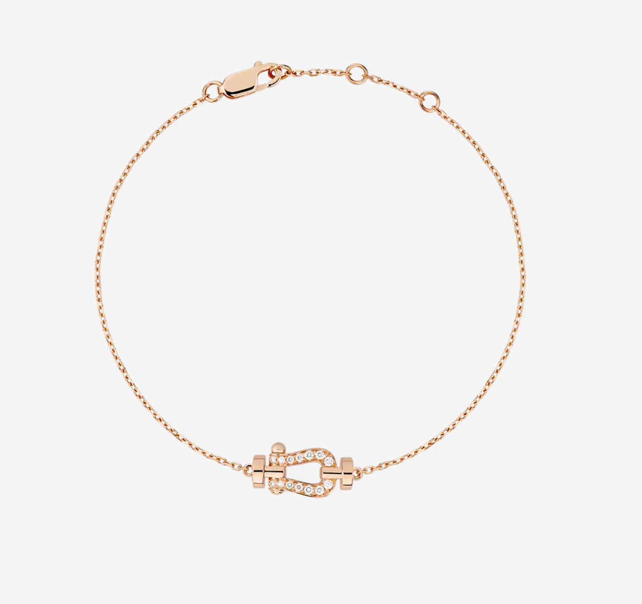 [Dawnora Jewelry]FORCE 10 FULL DIAMOND BUCKLE CHAIN LINK MINI MODEL