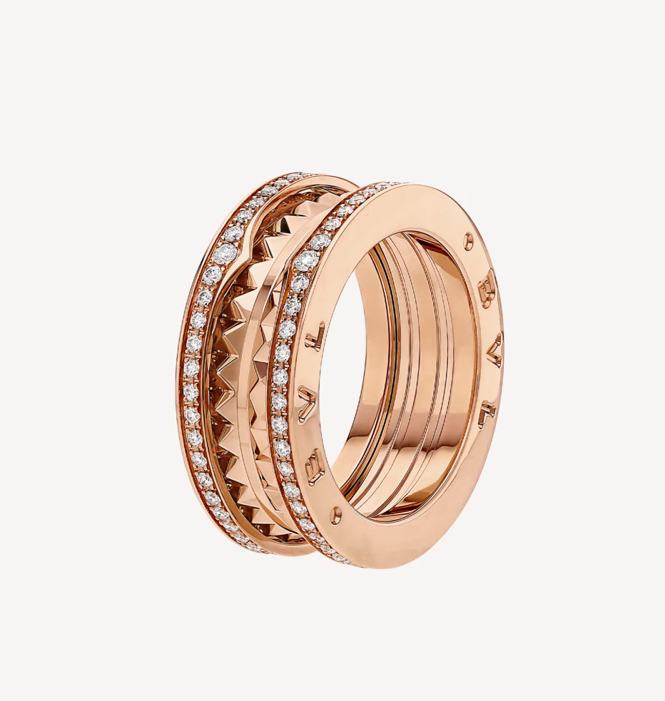 [Dawnora Jewelry]ZERO 1 ROCK DIAMOND PINK GOLD