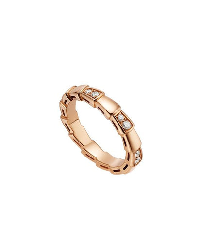[Dawnora Jewelry]SERPENTI RING PINK GOLD  3MM