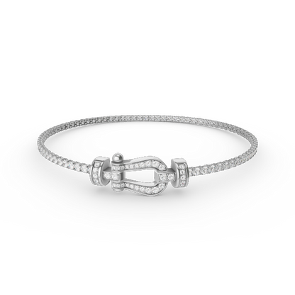 [Dawnora Jewelry]FORCE  HORSESHOE  DIAMOND TENNIS BRACELET