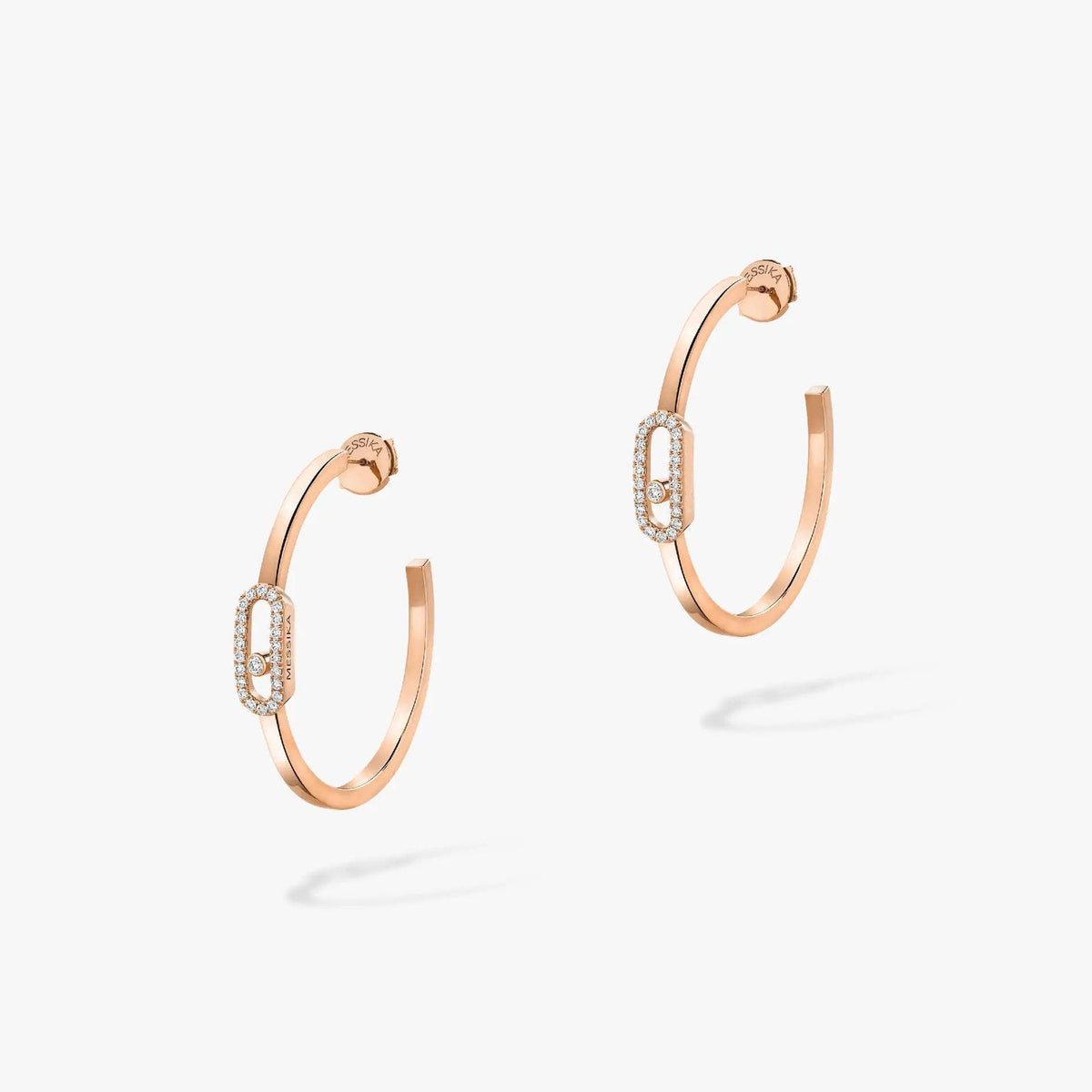 [Dawnora Jewelry]CREOLES MOVE UNO PM DIAMOND EARRINGS