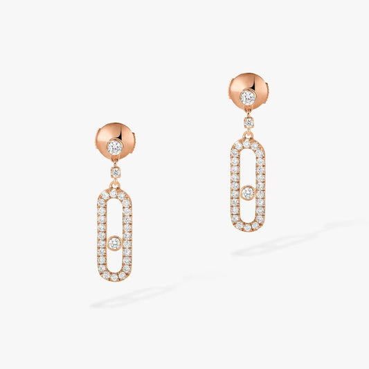 [Dawnora Jewelry]DORMEUSES MOVE UNO DIAMOND EARRINGS