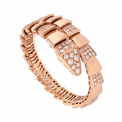 [Dawnora Jewelry]SERPENTI WIDE BRACELET PINK GOLD DIAMOND