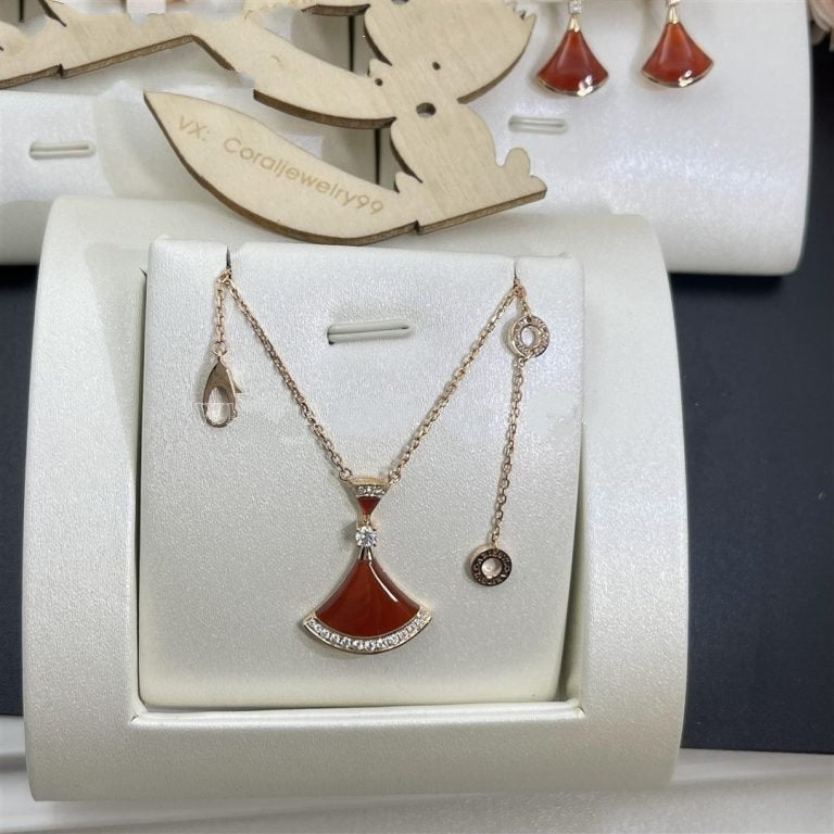 [Dawnora Jewelry]DREAM NECKLACE CARNELIAN DIAMOND