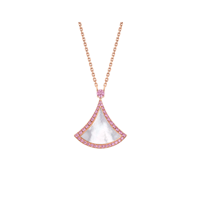 [Dawnora Jewelry]DREAM NECKLACE MOP DIAMOND PINK
