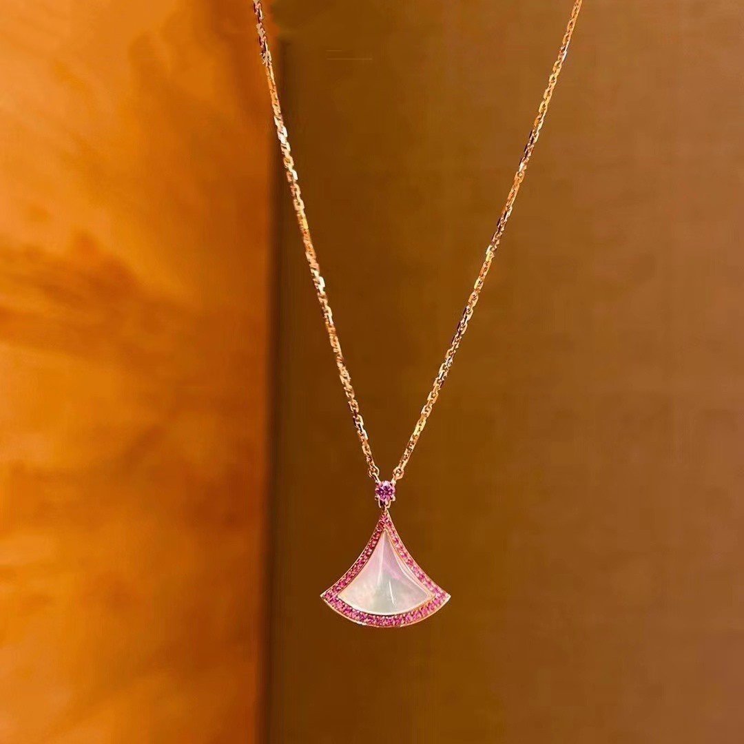[Dawnora Jewelry]DREAM NECKLACE MOP DIAMOND PINK