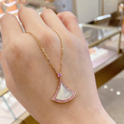 [Dawnora Jewelry]DREAM NECKLACE MOP DIAMOND PINK