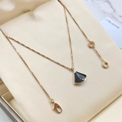 [Dawnora Jewelry]DREAM NECKLACE ONYX 1 DIAMOND