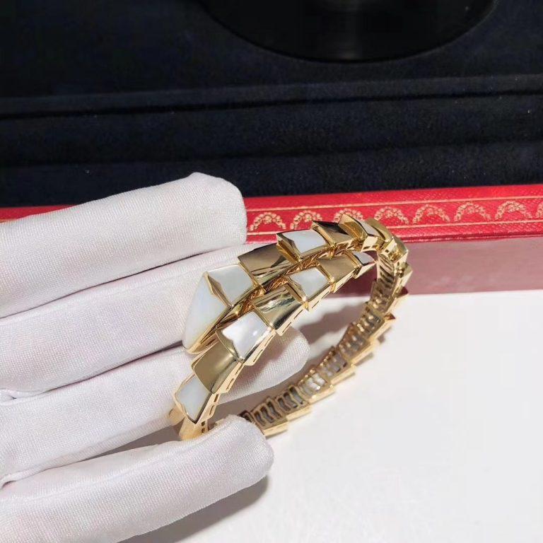[Dawnora Jewelry]SERPENTI BRACELET MOP GOLD