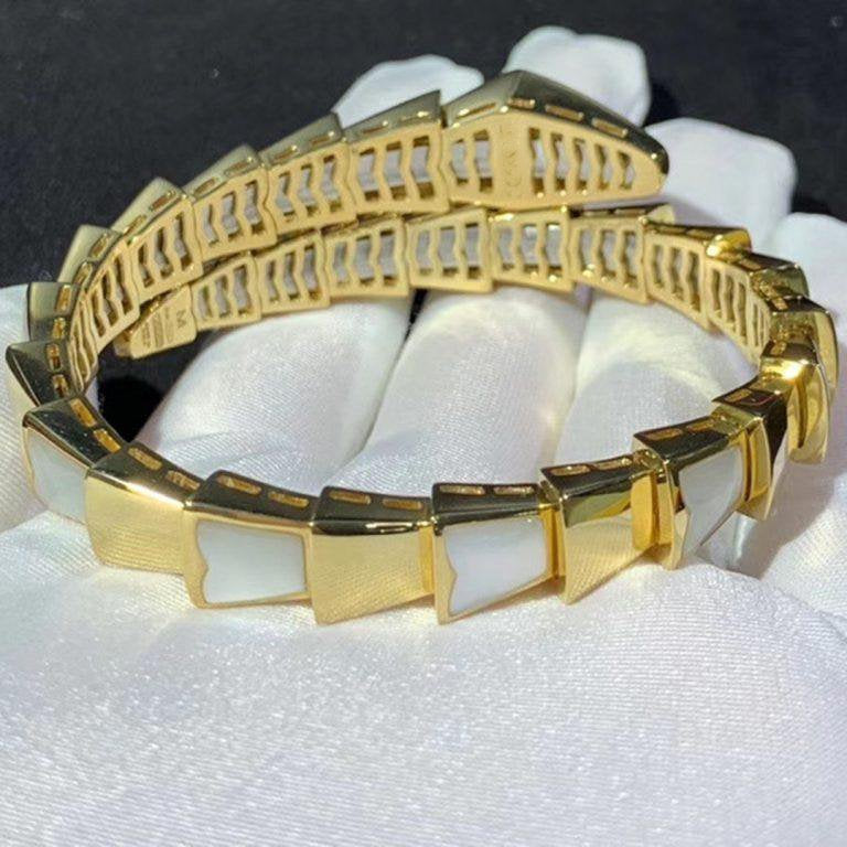 [Dawnora Jewelry]SERPENTI BRACELET MOP GOLD