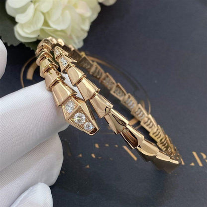 [Dawnora Jewelry]SERPENTI BRACELET DIAMONDS PINK GOLD