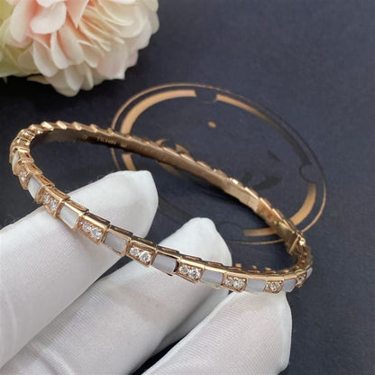 [Dawnora Jewelry]SERPENTI BRACELET PINK GOLD MOP DIAMOND