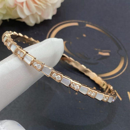[Dawnora Jewelry]SERPENTI BRACELET PINK GOLD MOP DIAMOND