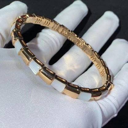 [Dawnora Jewelry]SERPENTI BRACELET PINK GOLD MOP