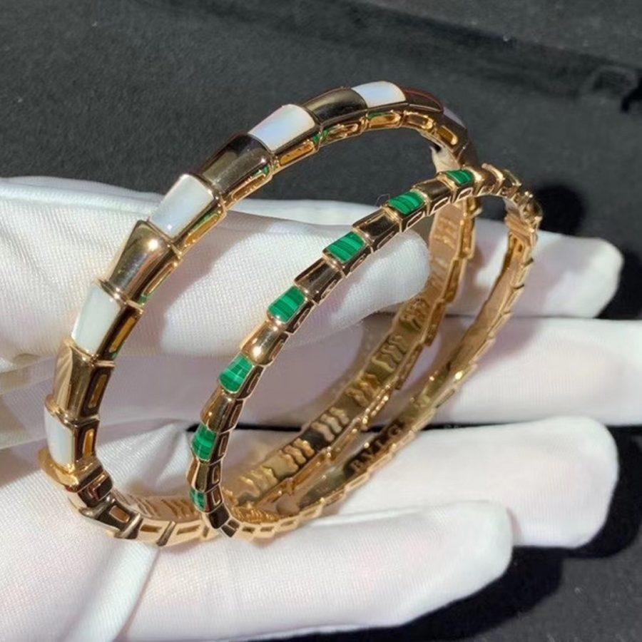 [Dawnora Jewelry]SERPENTI BRACELET PINK GOLD MOP
