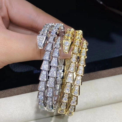 [Dawnora Jewelry]SERPENTI BRACELET GOLD DIAMOND DOUBLE ROW