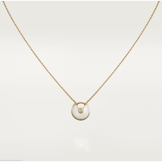 [Dawnora Jewelry]AMULETTE ROSE GOLD MOP NECKLACE