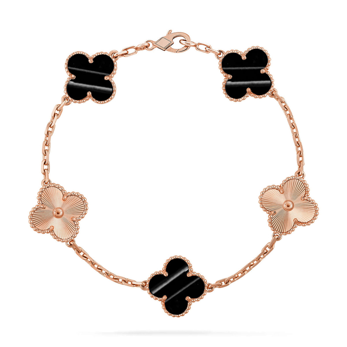[Dawnora Jewelry] CLOVER 5 MOTIF PULSAR STONE BRACELET COLLECTION