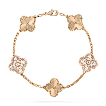 [Dawnora Jewelry] CLOVER 5 MOTIF LASER BRACELET COLLECTION
