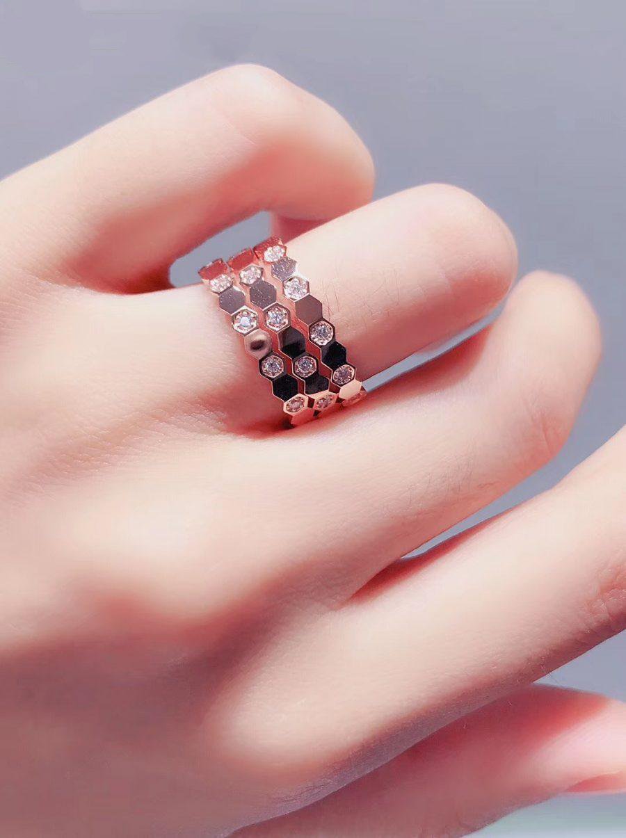[Dawnora Jewelry]BEE LOVE RING PINK GOLD DIAMOND