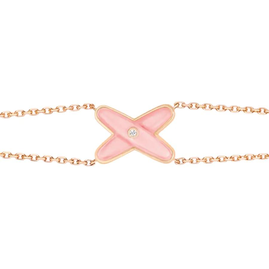 [Dawnora Jewelry]JEUX BRACELET PINK MOP PINK GOLD 1 DIAMOND