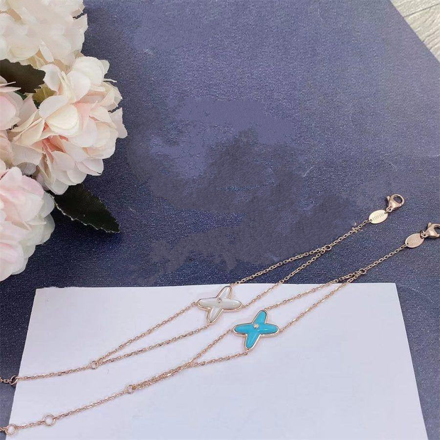 [Dawnora Jewelry]JEUX BRACELET TURQUOISE PINK GOLD 1 DIAMOND