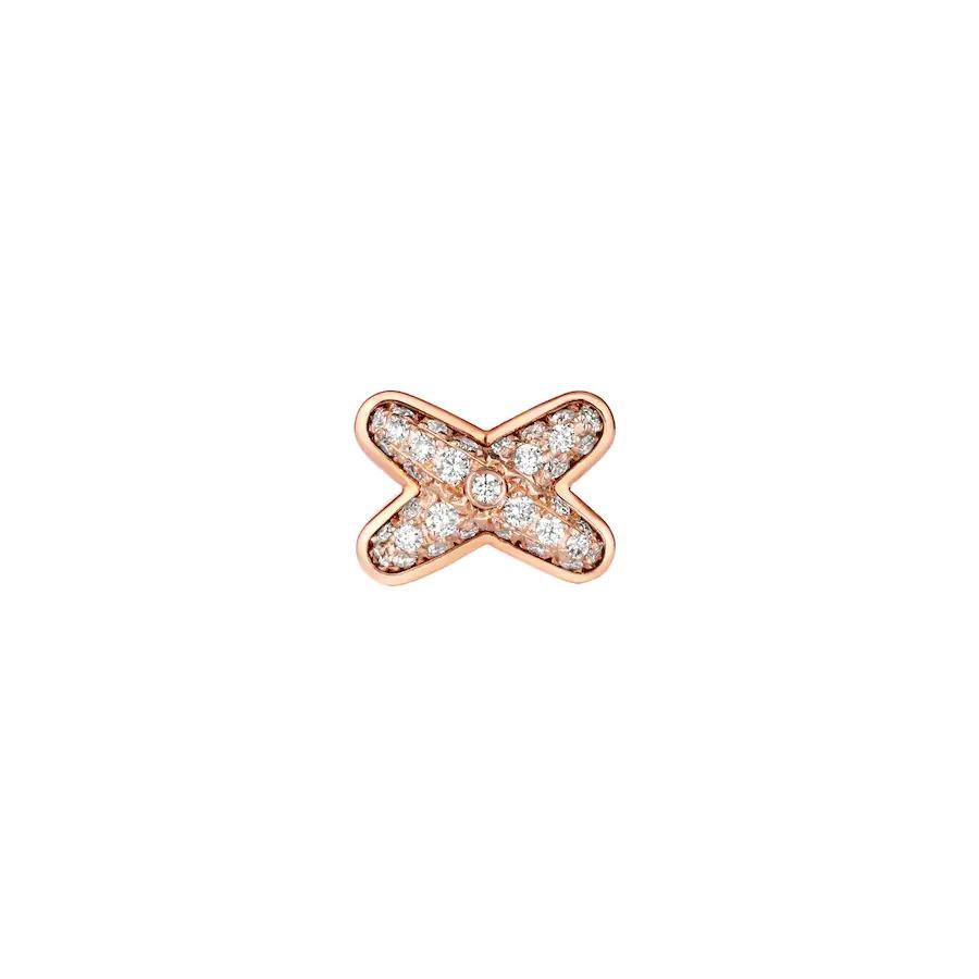 [Dawnora Jewelry]JEUX DE PINK GOLD DIAMOND EARRINGS