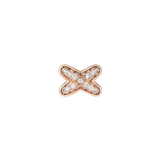 [Dawnora Jewelry]JEUX DE PINK GOLD DIAMOND EARRINGS