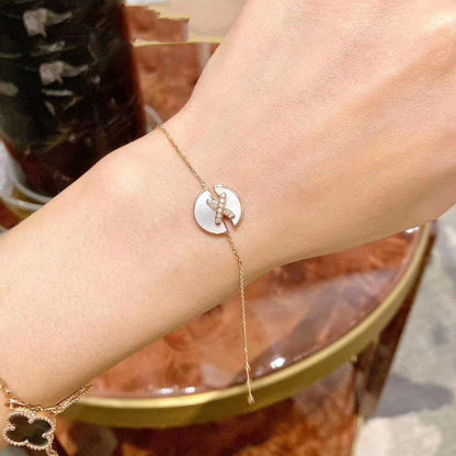 [Dawnora Jewelry]JEUX DE BRACELET MOP PINK GOLD DIAMONDS