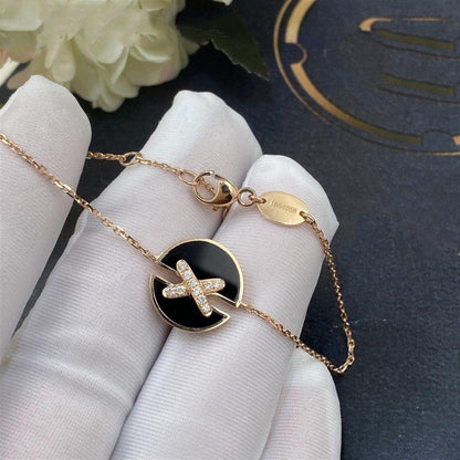 [Dawnora Jewelry]JEUX DE BRACELET ONYX PINK GOLD DIAMOND