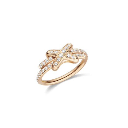 [Dawnora Jewelry]JEUX DE RING PINK GOLD DIAMOND