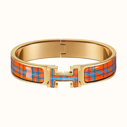 [Dawnora Jewelry]H TARTAN BRACELET 12MM