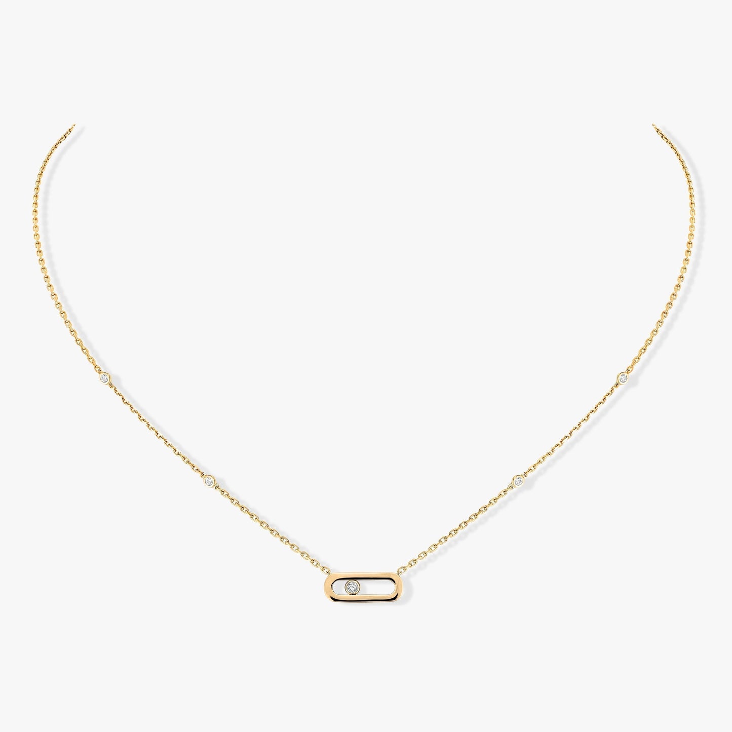 [Dawnora Jewelry]MOVE UNO DIAMOND NECKLACE