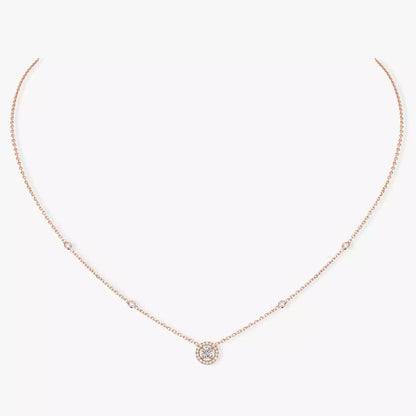 [Dawnora Jewelry]Diamond Necklace 0,20ct Brilliant Shape Joy
