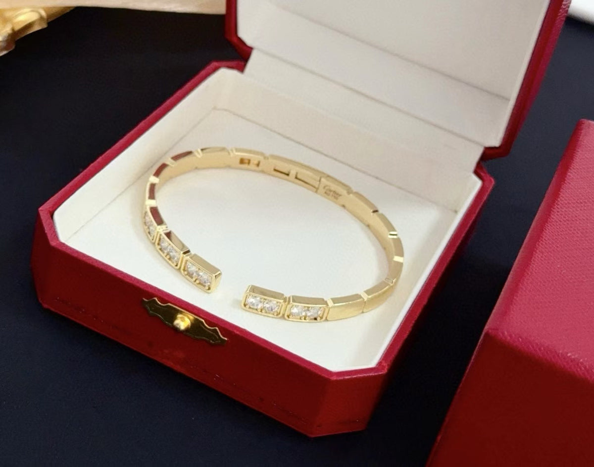 [Dawnora Jewelry]LOVE DIAMOND OPEN  BRACELET