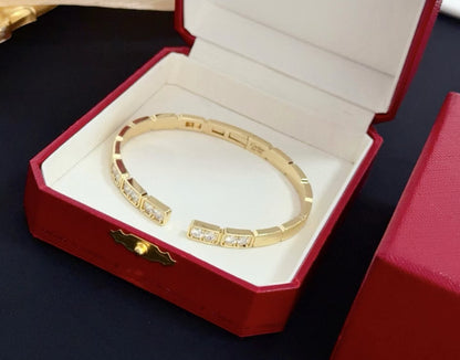 [Dawnora Jewelry]LOVE DIAMOND OPEN  BRACELET